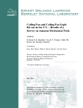 Cover page: Ceiling Fan and Ceiling Fan Light Kit use in the U.S. Results of a Survey on Amazon Mechanical Turk