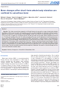 Cover page: Bone changes after short-term whole body vibration are confined to cancellous bone.