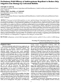 Cover page: Preliminary Field Efficacy of Anthraquinone Repellent to Reduce Drip Irrigation Line Damage by Cottontail Rabbits