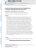 Cover page: Adolescent Tobacco/Nicotine Use and the Potential Role of Contingency Management-based Interventions.