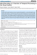 Cover page: Word-Decoding as a Function of Temporal Processing in the Visual System