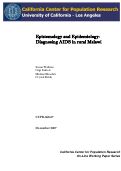 Cover page: Epistemology and Epidemiology: Diagnosing AIDS in rural Malawi