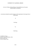 Cover page: A Cycle of Violence: Hmong Refugees, Household Decisions, Economic Transnationalism, and Identities