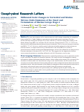 Cover page: Millennial‐Scale Changes in Terrestrial and Marine Nitrous Oxide Emissions at the Onset and Termination of Marine Isotope Stage 4