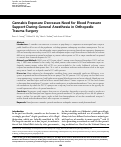 Cover page: Cannabis Exposure Decreases Need for Blood Pressure Support During General Anesthesia in Orthopedic Trauma Surgery.