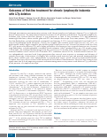 Cover page: Outcomes of first-line treatment for chronic lymphocytic leukemia with 17p deletion