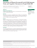 Cover page: Association of Plasma Eicosanoid Levels With Immune, Viral, and Cognitive Outcomes in People With HIV