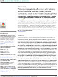 Cover page: Trichomonas vaginalis adherence phenotypes and extracellular vesicles impact parasite survival in a novel in vivo model of pathogenesis.