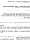 Cover page: Monkeys on a free-floating island in a Colombian river: further support for over-water colonization