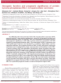 Cover page: Oncogenic function and prognostic significance of protein tyrosine phosphatase PRL-1 in hepatocellular carcinoma