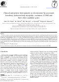 Cover page: Clinical and genetic heterogeneity in chromosome 9p associated hereditary inclusion body myopathy: exclusion of GNE and three other candidate genes