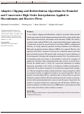 Cover page: Adaptive clipping‐and‐redistribution algorithms for bounded and conservative high‐order interpolations applied to discontinuous and reactive flows