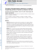 Cover page: The Impact of Resident Holdover Admissions on Length of Hospital Stay and Risk of Transfer to an Intensive Care Unit