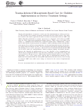 Cover page: Trauma-Informed Measurement-Based Care for Children: Implementation in Diverse Treatment Settings