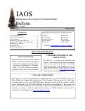 Cover page of IAOS Bulletin 52