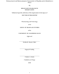 Cover page: Pharmacokinetic and Pharmacodynamic Characteristics of Morphine and its Metabolites in Horses