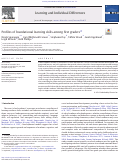 Cover page: Profiles of foundational learning skills among first graders