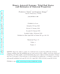 Cover page: Binary asteroid systems: Tidal end states and estimates of material properties