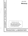 Cover page: INCORPORATION OF ADENINE INTO NUCLEOTIDES AND NUCLEIC ACIDS OF C57 MICE