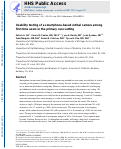 Cover page: Usability testing of a smartphone-based retinal camera among first-time users in the primary care setting