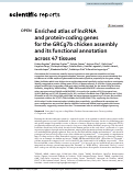 Cover page: Enriched atlas of lncRNA and protein-coding genes for the GRCg7b chicken assembly and its functional annotation across 47 tissues.