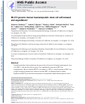 Cover page: MLLT3 governs human haematopoietic stem-cell self-renewal and engraftment