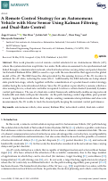 Cover page: A Remote Control Strategy for an Autonomous Vehicle with Slow Sensor Using Kalman Filtering and Dual-Rate Control