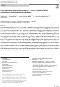 Cover page: Does delivering more dialysis improve clinical outcomes? What randomized controlled trials have shown