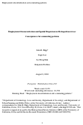 Cover page: Employment deconcentration and spatial dispersion in metropolitan areas: Consequences for commuting patterns