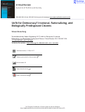 Cover page: Unfit for Democracy? Irrational, Rationalizing, and Biologically Predisposed Citizens