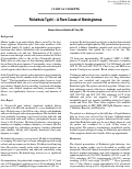 Cover page: Rickettsia Typhi – A Rare Cause of Meningismus