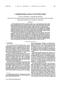 Cover page: A Simplified Biosphere Model for Global Climate Studies