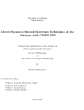 Cover page: Direct-Sequence Spread-Spectrum Techniques at the Antenna with CMOS SOI