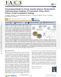 Cover page: Protein-Based Model for Energy Transfer between Photosynthetic Light-Harvesting Complexes Is Constructed Using a Direct Protein–Protein Conjugation Strategy