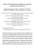 Cover page: Thermal measurement. Nanoscale temperature mapping in operating microelectronic devices.