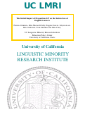 Cover page: The Initial Impact of Proposition 227 on the Instruction of English Learners