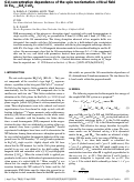 Cover page: Gd concentration dependence of the spin reorientation critical field in Eu2− x Gd x CuO4