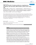 Cover page: miR-124 and miR-137 inhibit proliferation of glioblastoma multiforme cells and induce differentiation of brain tumor stem cells