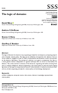 Cover page: The logic of domains