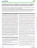 Cover page: Antagonism between substitutions in β-lactamase explains a path not taken in the evolution of bacterial drug resistance Epistasis between resistance mutations in β-lactamase