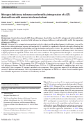 Cover page: Nitrogen deficiency tolerance conferred by introgression of a QTL derived from wild emmer into bread wheat.