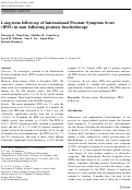 Cover page: Long-term follow-up of International Prostate Symptom Score (IPSS) in men following prostate brachytherapy