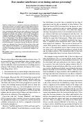 Cover page: Does number interference occur during sentence processing?