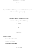 Cover page: Disagreements between Mexican-origin mothers and their adolescent daughters: A video-observational exploratory study