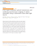 Cover page: 6 nm super-resolution optical transmission and scattering spectroscopic imaging of carbon nanotubes using a nanometer-scale white light source