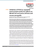 Cover page: Inhibition of PI3K by copanlisib exerts potent antitumor effects on Merkel cell carcinoma cell lines and mouse xenografts