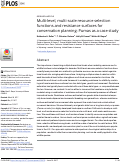 Cover page: Multi-level, multi-scale resource selection functions and resistance surfaces for conservation planning: Pumas as a case study