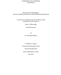 Cover page: Beyond Cartels and Kingpins: A Theory on Behavioral Patterns of Drug Trafficking Organizations