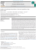 Cover page: Healthy food marketing and purchases of fruits and vegetables in large grocery stores