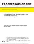 Cover page: The effect of red light irradiation on spermatozoa DNA